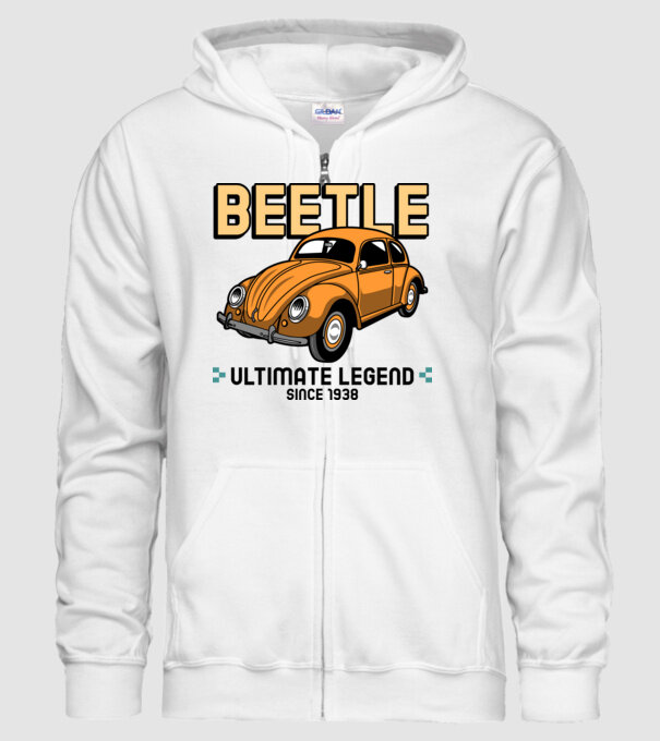 BEETLE LEGEND minta fehér pólón