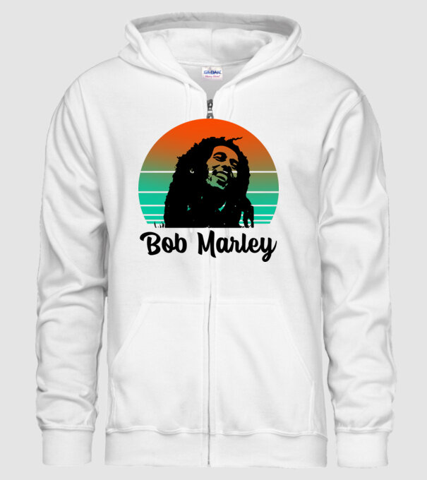 Bob Marley minta fehér pólón