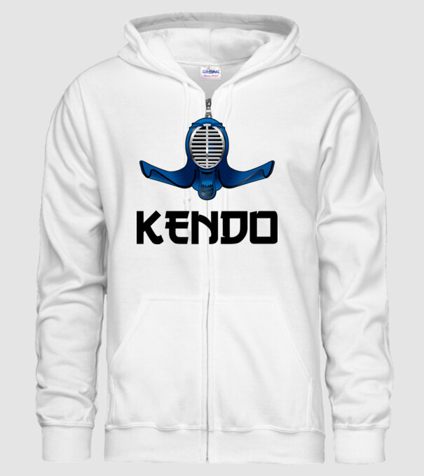 KENDO minta fehér pólón