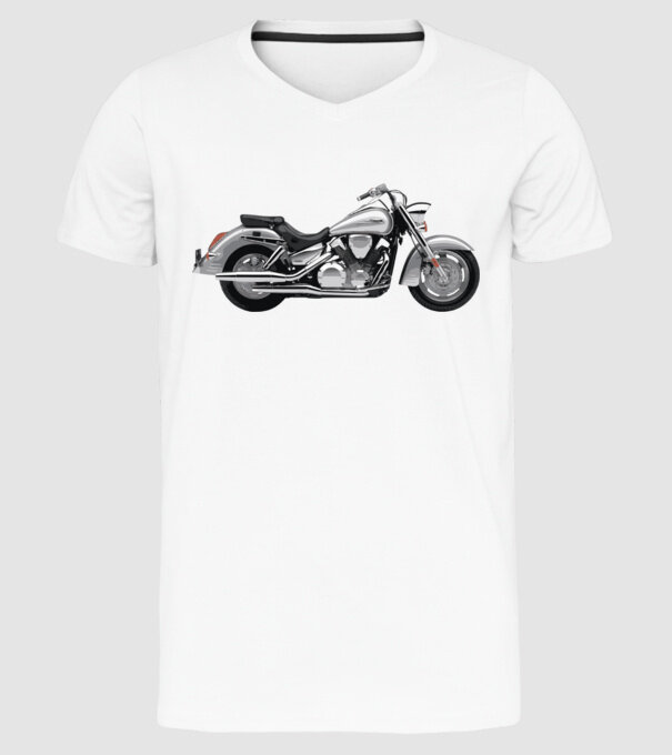 Chopper minta fehér pólón