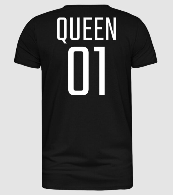 QUEEN 01 minta fekete pólón