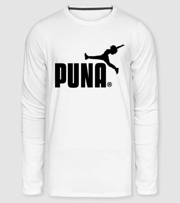 PUNA minta fehér pólón