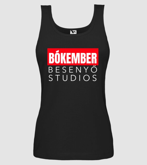 BÓKEMBER minta fekete pólón