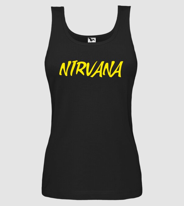 NIRVANA minta fekete pólón