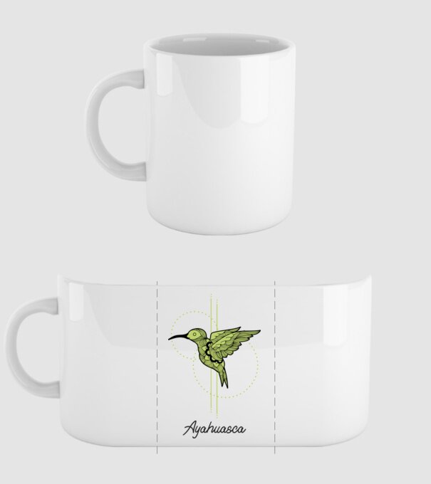 Ayahuasca Kolibri minta fehér pólón