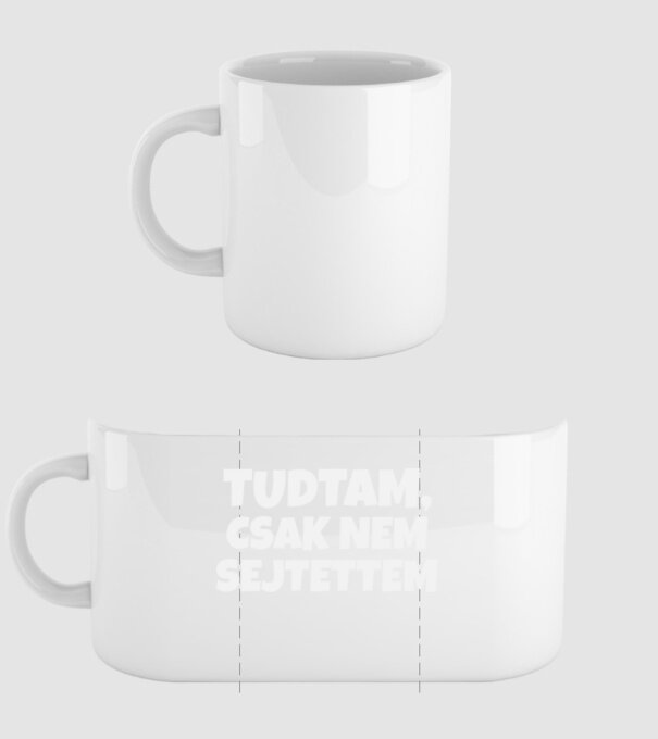 Tudtam, csak nem sejtettem minta fehér pólón