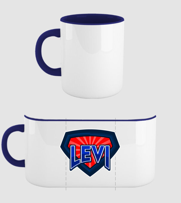 LEVI minta sötétkék pólón