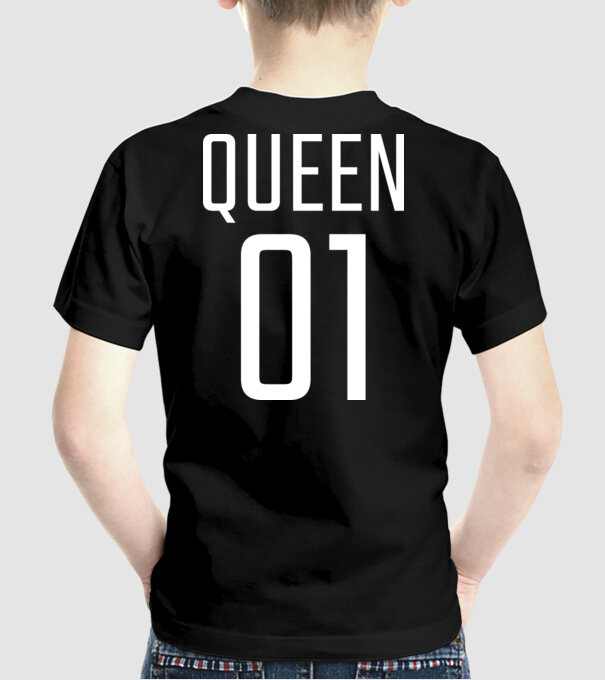 QUEEN 01 minta fekete pólón