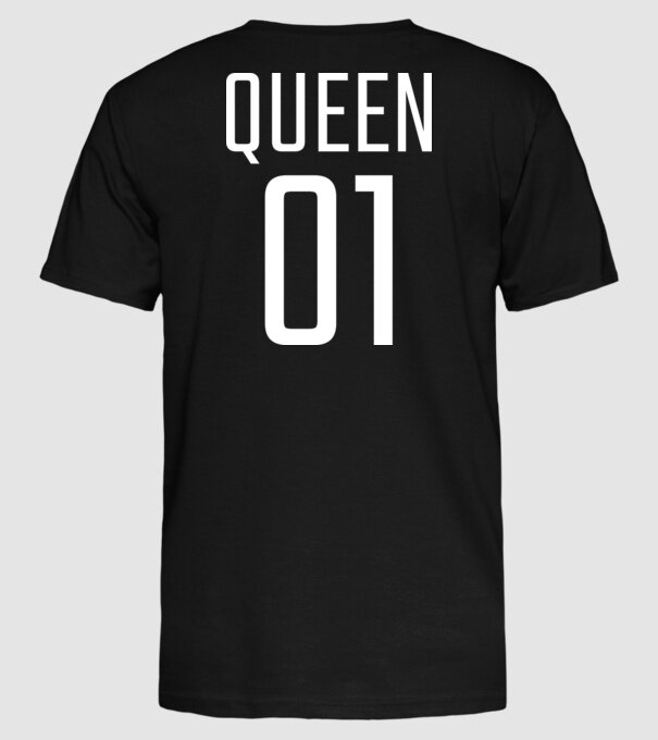 QUEEN 01 minta fekete pólón
