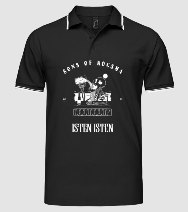 SONS OF KOCSMA minta fekete pólón
