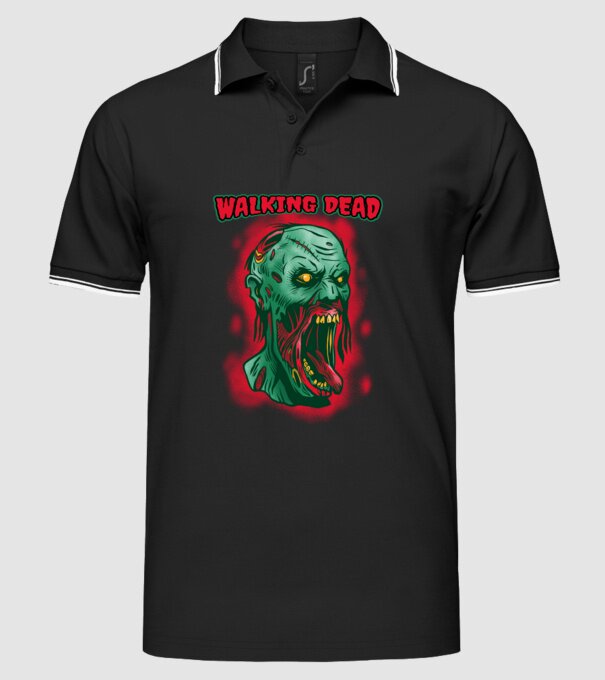 WALKING DEAD minta fekete pólón