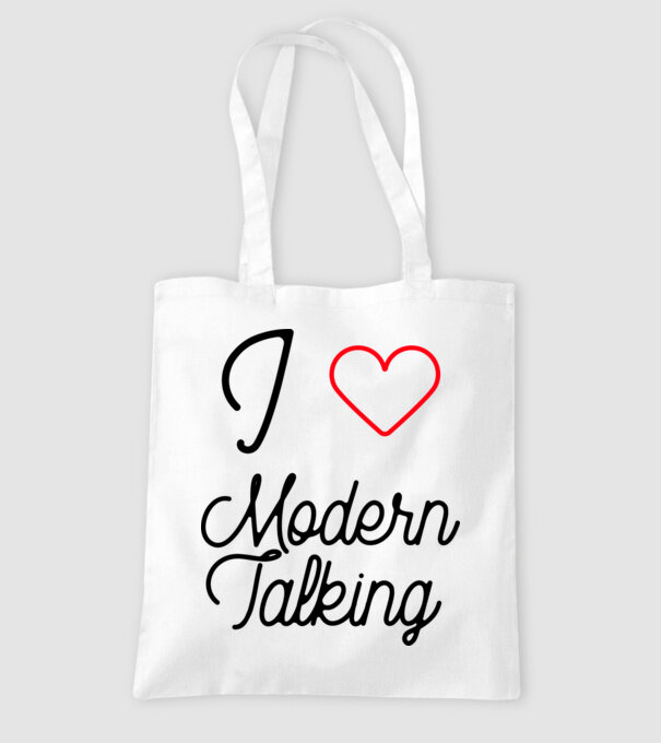 I love Modern Talking minta fehér pólón