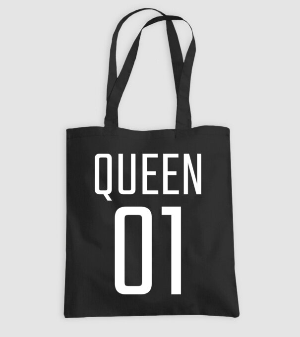 QUEEN 01 minta fekete pólón