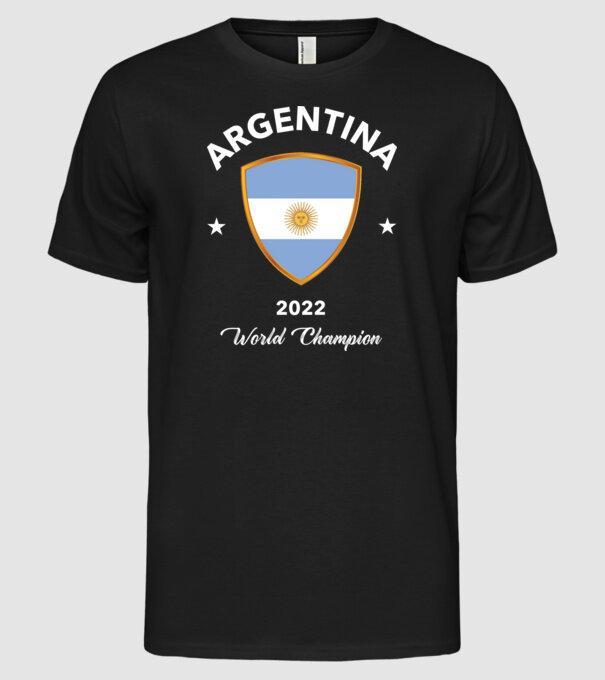 Argentina world champion  minta fekete pólón