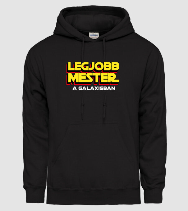 LEGJOBB MESTER A GALAXISBAN minta fekete pólón