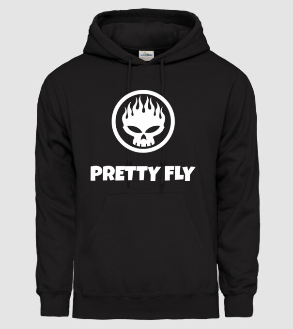 PRETTY FLY minta fekete pólón