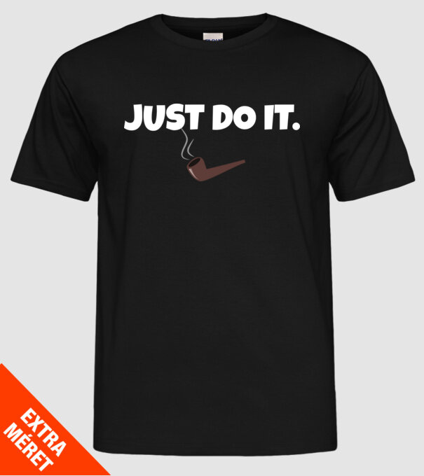 JUST DO IT minta fekete pólón