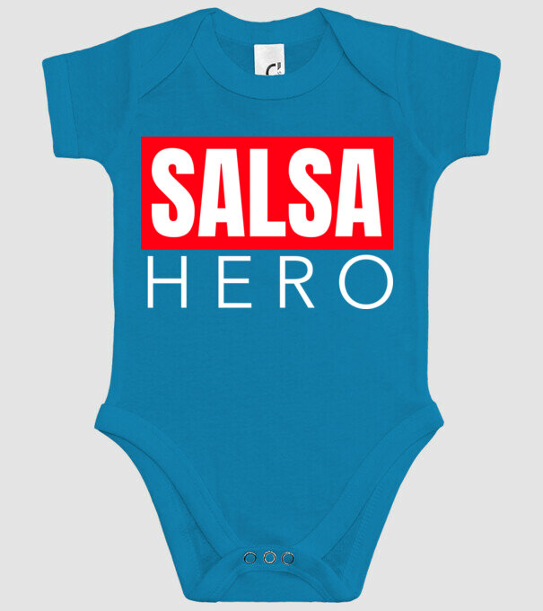 SALSA HERO minta türkiz pólón