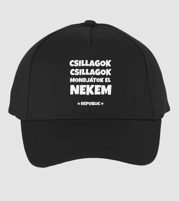 CSILLAGOK CSILLAGOK minta fekete pólón