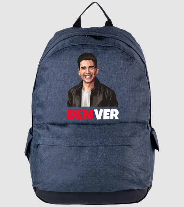 DENVER minta farmerkék pólón