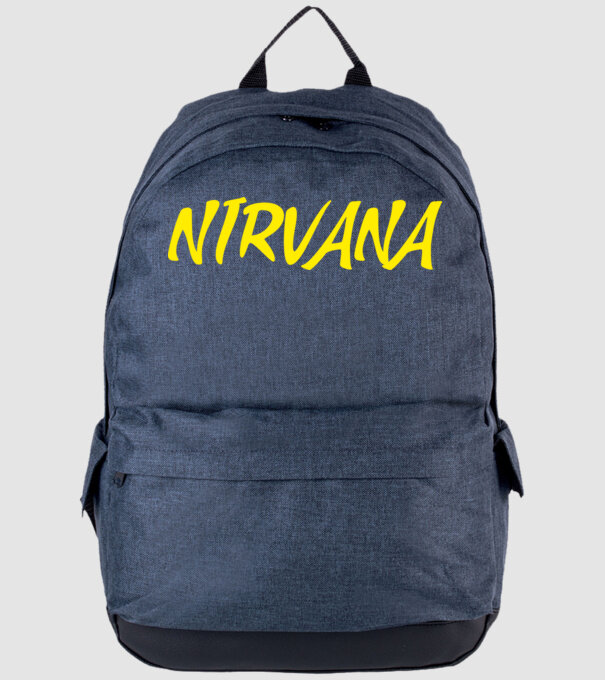 NIRVANA minta farmerkék pólón