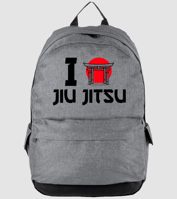 I love Jiu Jitsu minta szürke pólón