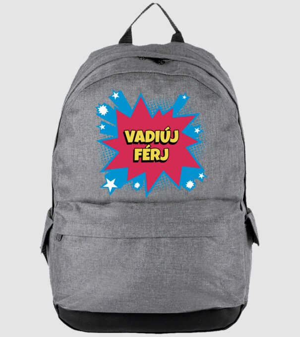 VADIÚJ FÉRJ minta szürke pólón