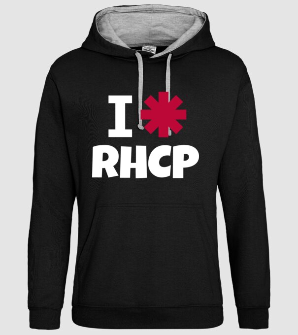 i LOVE RHCP minta fekete pólón