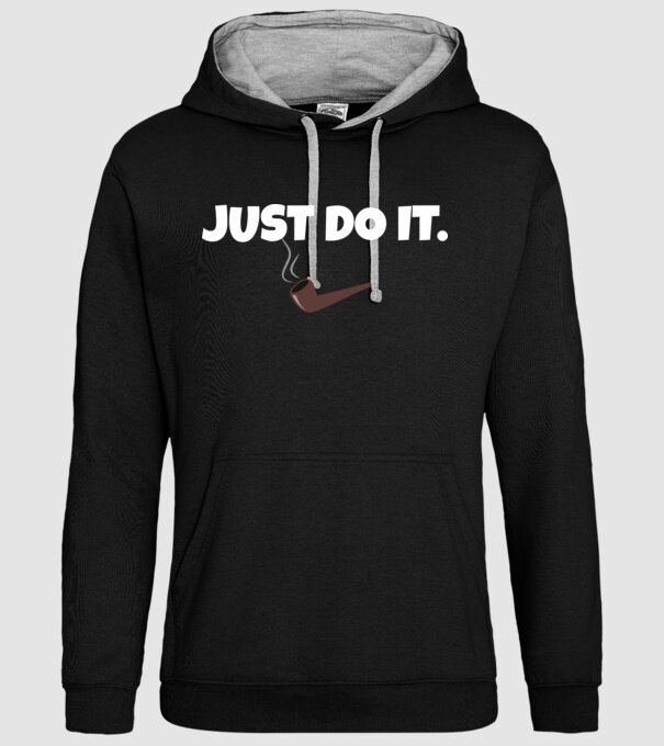 JUST DO IT minta fekete pólón