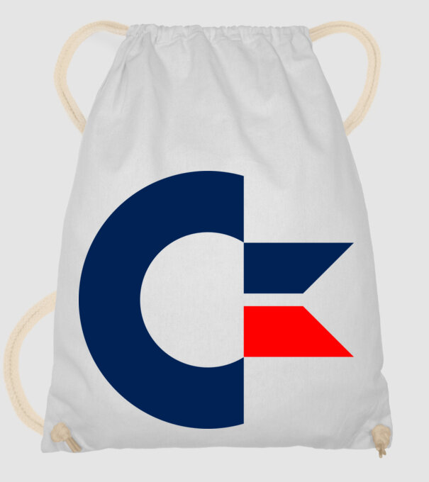 Commodore Logo minta fehér pólón