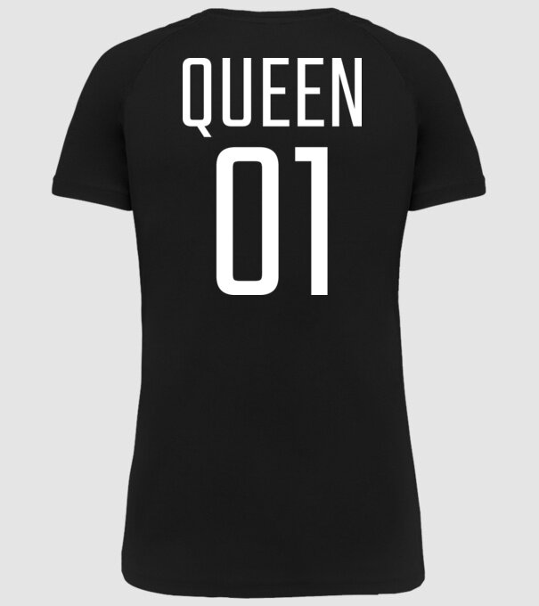 QUEEN 01 minta fekete pólón