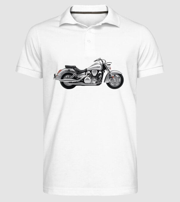 Chopper minta fehér pólón