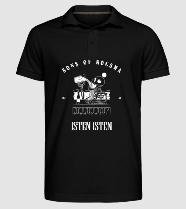 SONS OF KOCSMA minta fekete pólón