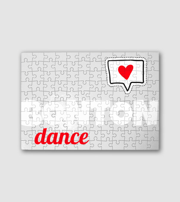 Bonton Dance minta fehér pólón