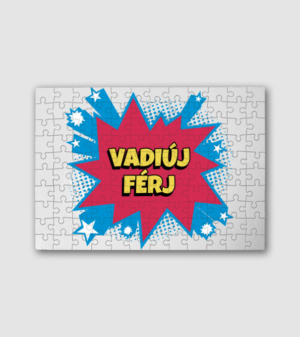 VADIÚJ FÉRJ minta fehér pólón