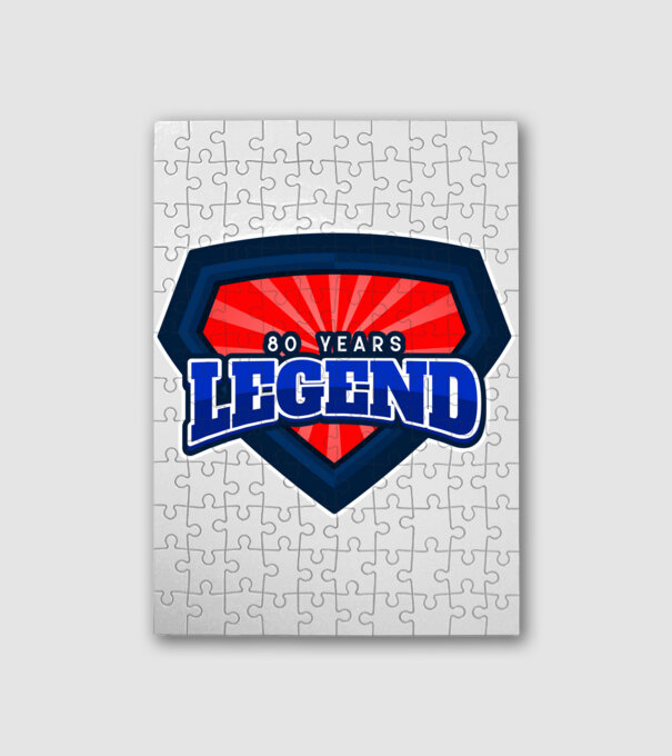 80 YEARS LEGEND minta fehér pólón
