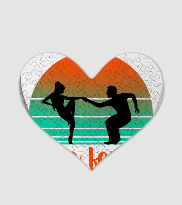 Jive fever minta fehér pólón