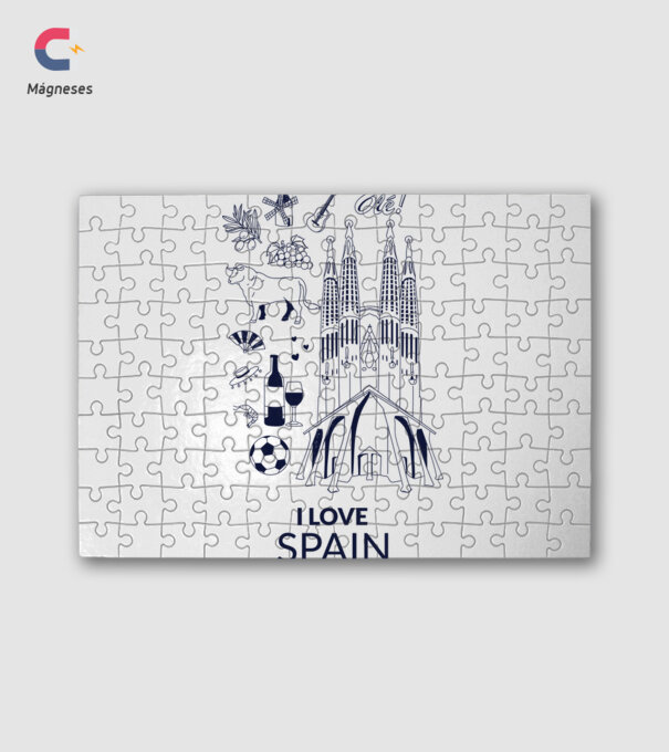 I LOVE SPAIN minta fehér pólón