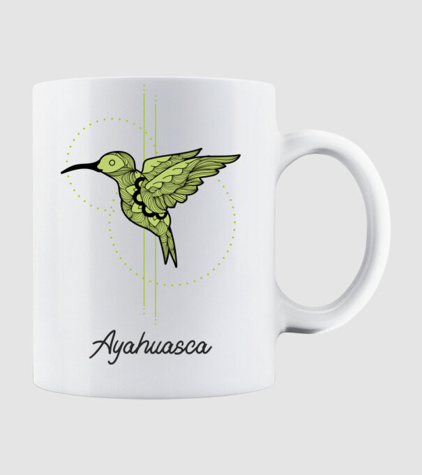 Ayahuasca Kolibri minta fehér pólón