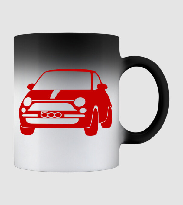 Fiat 500 minta fekete pólón