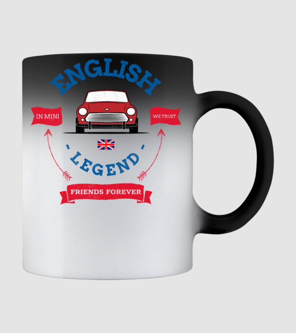 MINI legend minta fekete pólón
