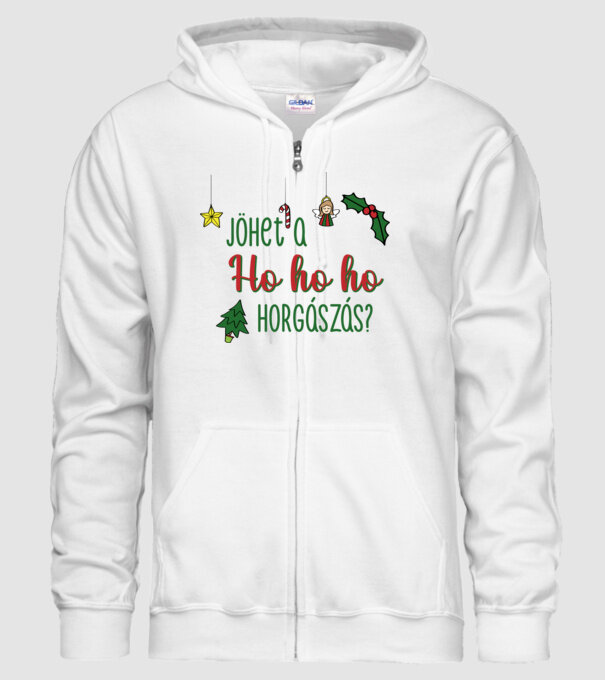 Jöhet a ho ho ho minta fehér pólón