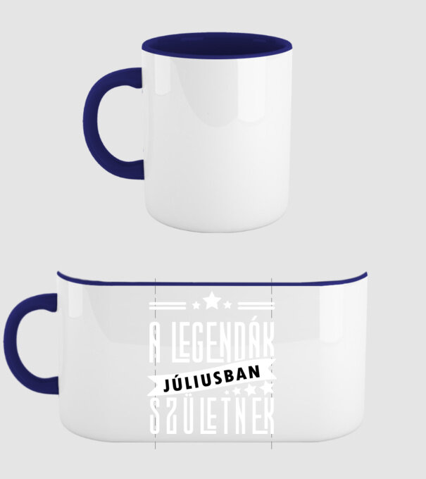 A legendák júlisban születnek 2 minta sötétkék pólón