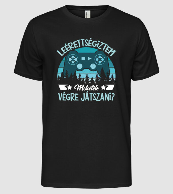 Leérettségiztem minta fekete pólón