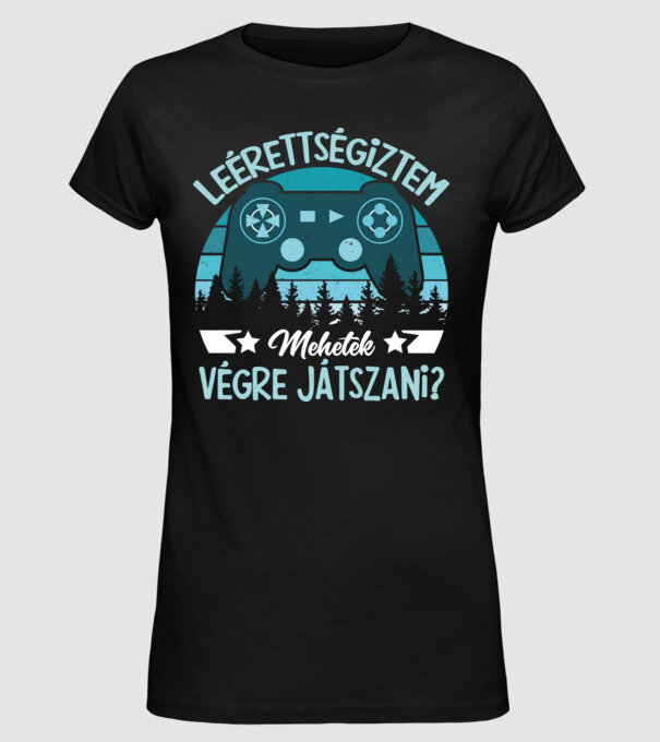 Leérettségiztem minta fekete pólón