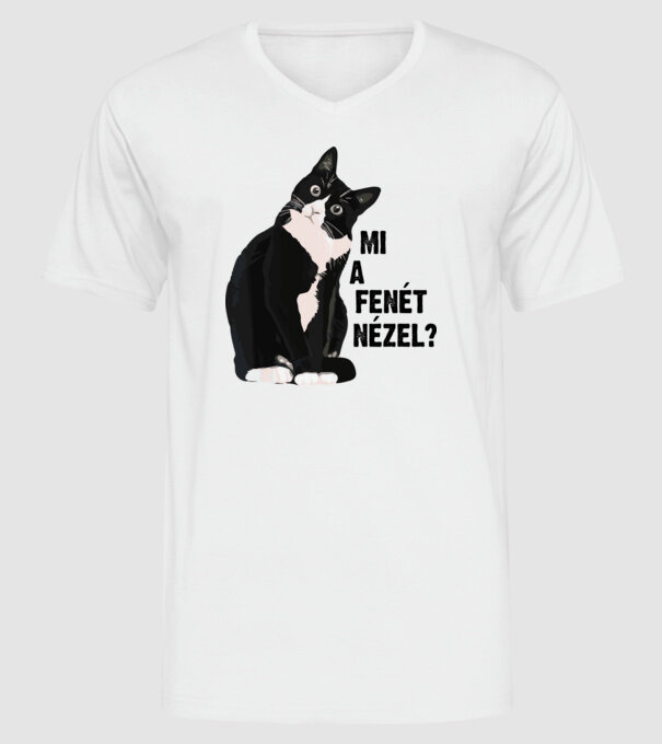 Mi a fenét nézel? Fehér minta fehér pólón