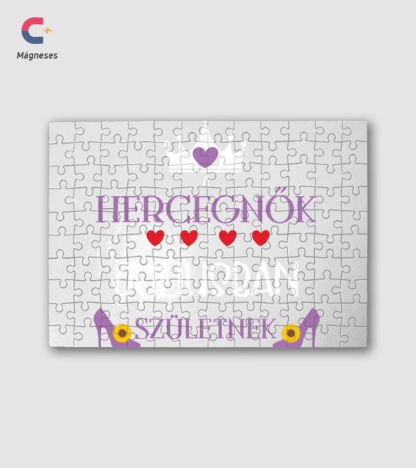 A hercegnők júliusban születnek minta fehér pólón