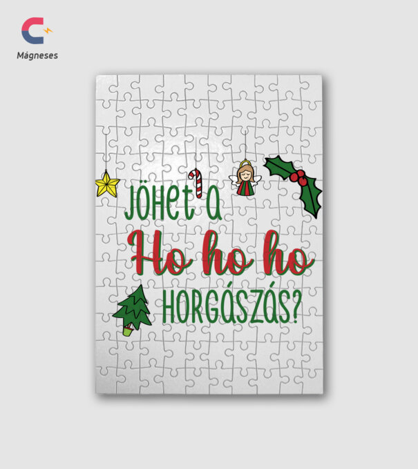 Jöhet a ho ho ho minta fehér pólón