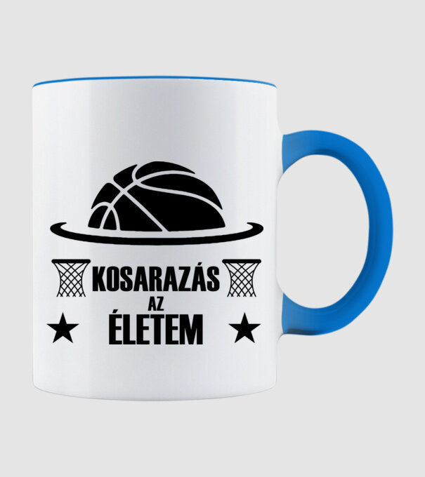 Kosarazás az életem minta világoskék pólón