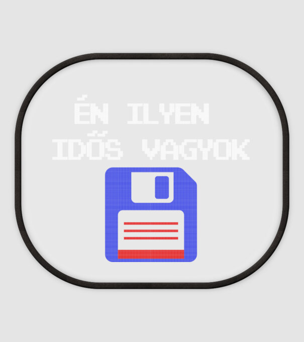 Én ilyen idős vagyok minta fehér pólón